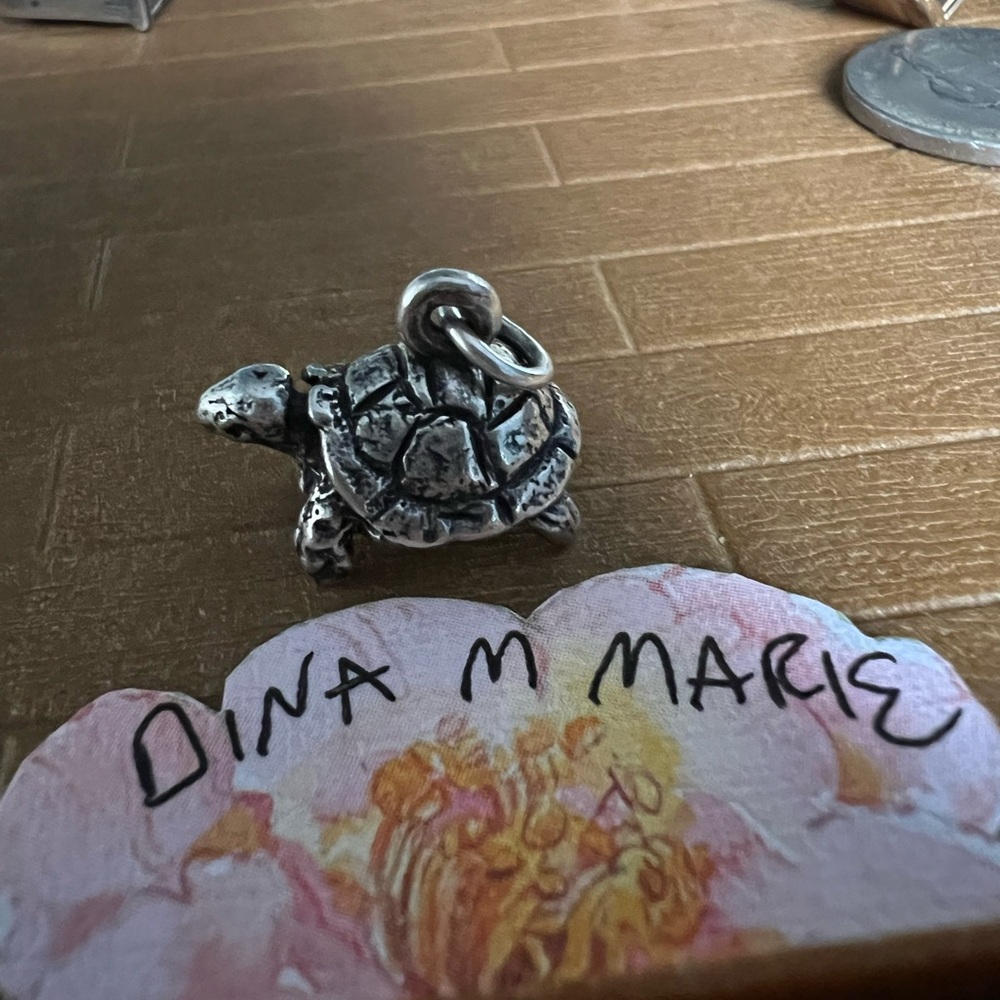 James Avery Rare Retired 3d Tortoise Charm! 925